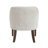 Perlas 26.5" Modern & Contemporary Accent Chair with Textured Fabric Upholstery, Button-Tufted Back & Solid Wood Legs-25235068
