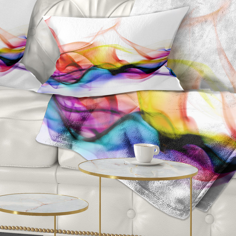 Fumée abstraite - coussin imprimé abstrait