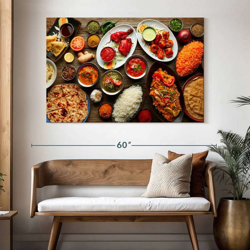 Yarlin Indian Cuisine Specialties, H 34 po x l 51 po