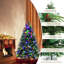 Lighted Artificial Pine Christmas Tree-1365200036