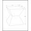 Table d'appoint contemporaine en noyer, haute de 25 pouces, résistante aux intempéries, polyvalente pour une utilisation intérieure et extérieure, pour le salon et la chambre à coucher-1338376094