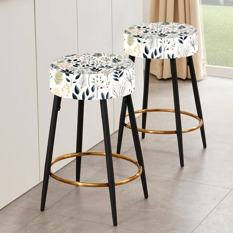 Monochrome Botany II - Plants Bar Stools Set Of 2