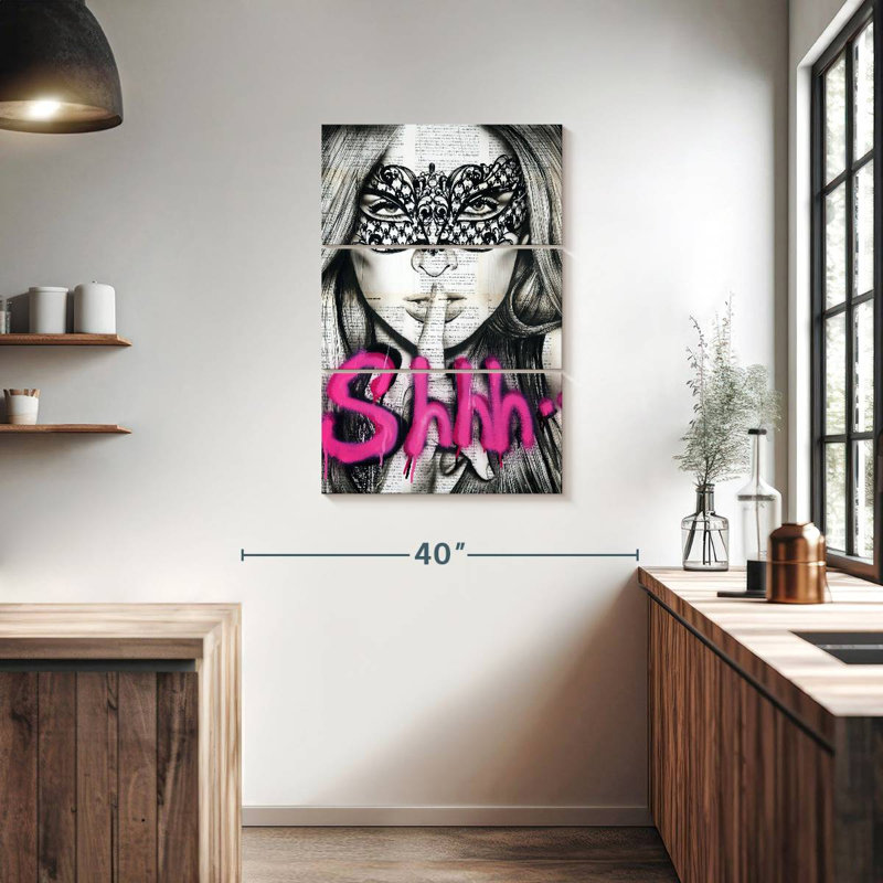 Leisha Shhh, 38" H x 24" W