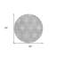 Tapis rond 8 po gris et argent