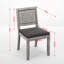 Ensemble de 2 chaises de cuisine et salle à manger de style Mid-Century moderne avec structure en bois franc naturel-1048106991