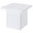 White High Gloss End Table