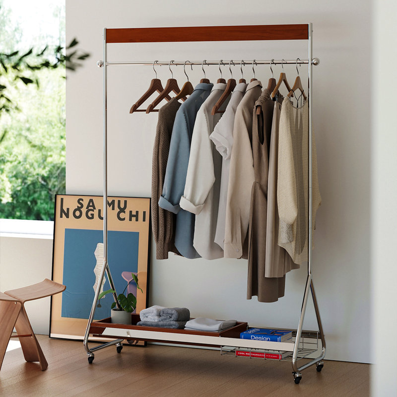 Étagère de rangement pour vêtements Leon, Brun