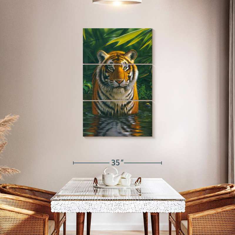 Brampt Tiger Pool, 23" H x 14" W