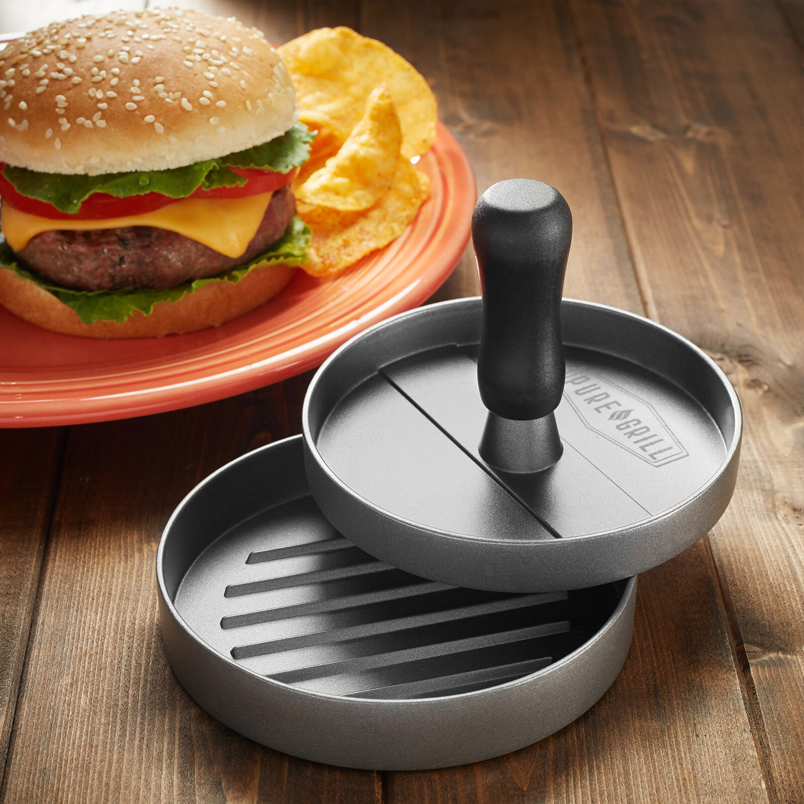Cast Iron Grill Press the Burger Master for smashed Burgers, Gift