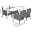 Ensemble repas 3 pièces avec coussins en rotin Red Barrel Studio®-1909875557-1913434072-1909875562