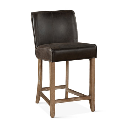 Avery Upholstered Stool with Solid Wood Frame