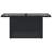  Garden Table Black Poly Rattan, Tempered Glass, Powder-Coated Steel-1535445328