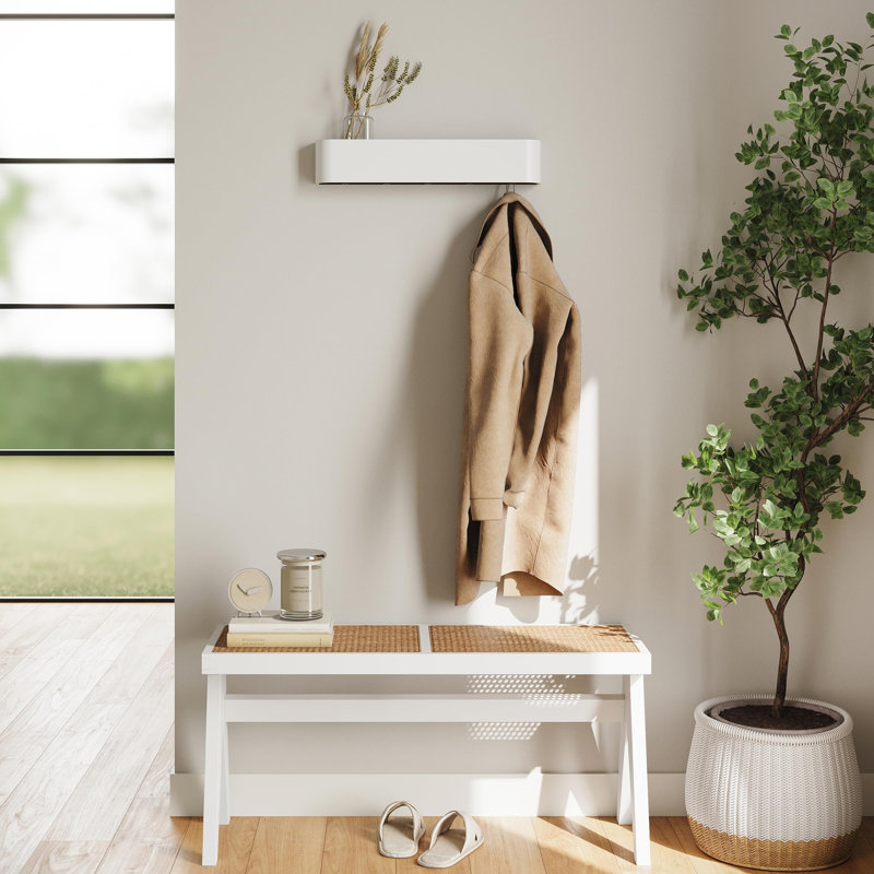 Portemanteau mural, Blanc