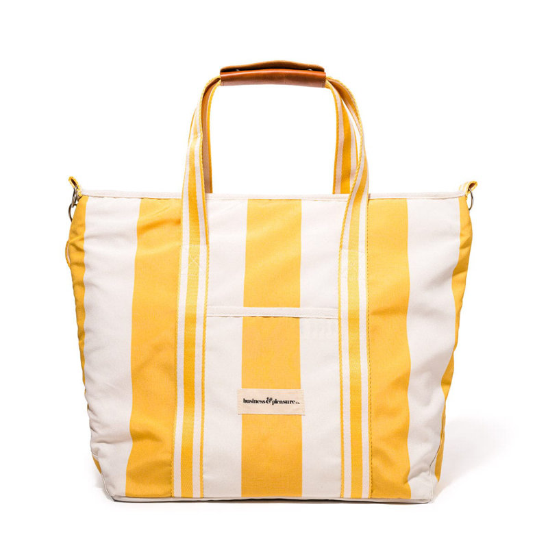 Sac fourre-tout Cooler, Jaune / Blanc