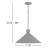 Lamborn 1 - Light Matte Black Cone Pendant