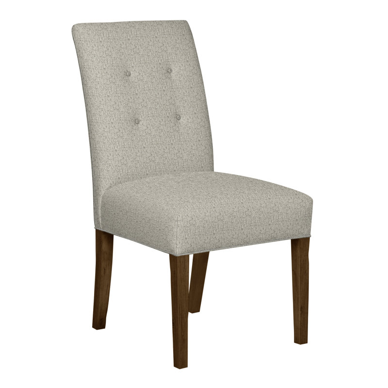 Chaise d'appoint à dossier boutonné Vanguard Butler, Métal Tuck, La Havane