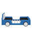 Lit plateforme simple en forme de voiture avec roulettes-668146904