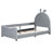 Upholstered Daybed With Rabbit Ear Shaped Headboard-1512888249