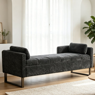 59.3"w End Of Bed Bench,entryway Benchottoman