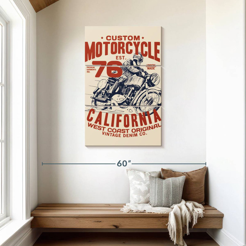 Affiche de moto personnalisée Tergel, H 45 po x l 28 po