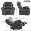 Fauteuil inclinable manuel en daim de 40,75 po de largeur-435719558