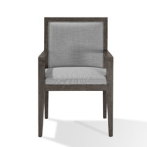 Benjara CID 21 inch Walnut Dining Chair, Set of 2, Beige Vegan Leather, Curved Back