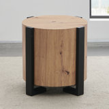 Amil 24" Round Wood End Table