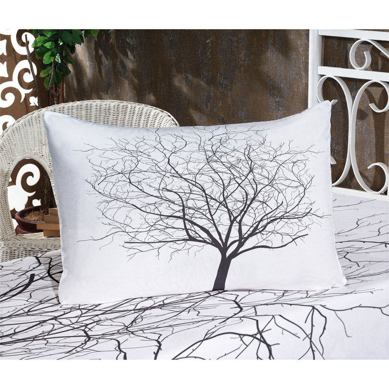 Drap-housse et coussin décoratif Ambesonne, Ensemble de draps pour lit simple + 5 pièces supp