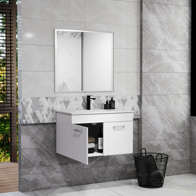 Meuble-lavabo avec lavabo et miroir, 32"