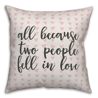  Coussin All All Two People Fell in Love in Hearts
