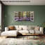  «Nature Window Wall Art Forest Landscape», grande décoration murale sur toile horizontale, impression de paysage de printemps vibrant pour des décorations murales de salon, 16 po x 32 po-862674665