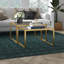 Rocco (ensemble de) deux tables basses carrées de 30 po en acier et verre-978840241