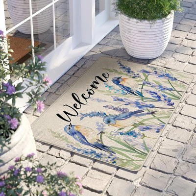 Tapis antidérapant Welcome Spring Summer