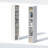 10-Tier Closet Organizers and Storage, Open Shelf, Storage Organizer, 6-Inch Width, for Closet, Bedroom, White-122253287
