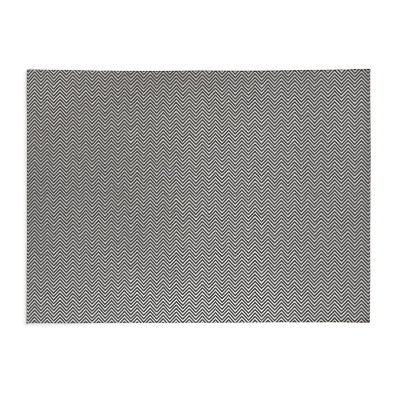 Tapis de bureau léger Chevy Champ, L 7 pi x L 5 pi, Ivoire, gris anthracite
