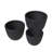 Ertugrul 3-Piece Tapered Round MGO Clay Fiberstone Pot Planter for Indoor and Outdoor with Drain-245148126
