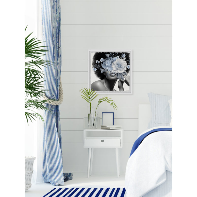Flower Mask 1 Piece Single Picture Frame Painting, 81cm H x 81cm W