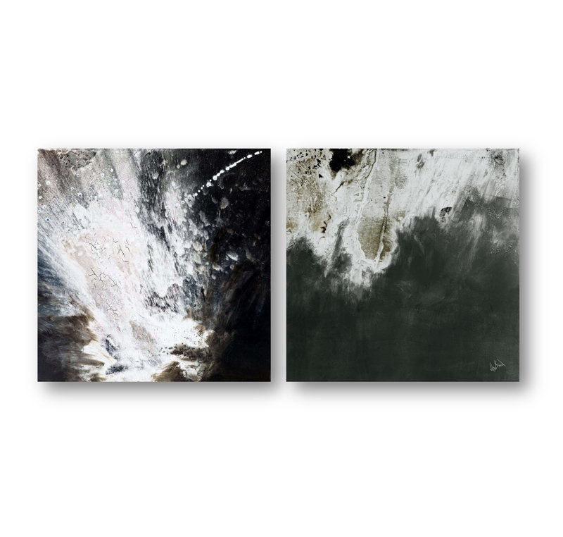 Skyfall Set by John Beard - Artist Enhanced Canvas Print, Brown, 30" H x 60" W x 2" D