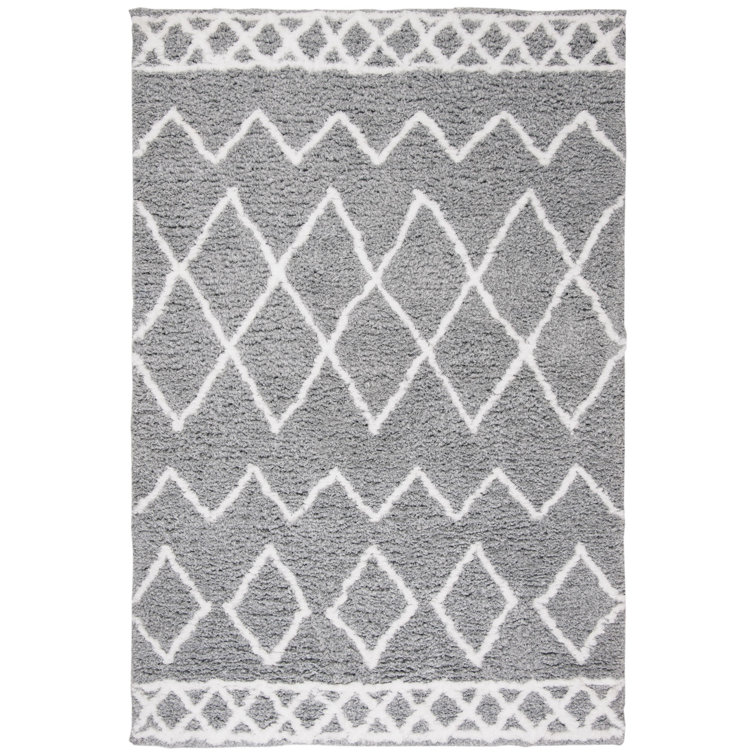 Boyland Shag Hand Tufted Performance Southwestern Rug