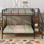 Lit superposé en métal avec échelle de rangement latérale et armoire Dawsonville-654382996-633969036