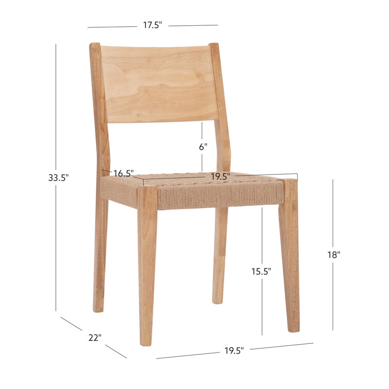 Chaise d'appoint Aniek, Naturel