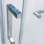 Porte de douche coulissante simple demi-cadre l 56 à 60 po x H 75 po, acier inoxydable 304 en nickel brossé, verre trempé clair de 5/16 po (8 mm) d'épaisseur-130133505