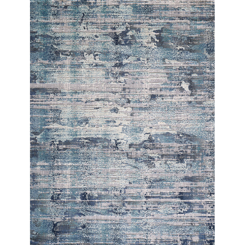 Blazek Abstract Indoor Rug, Rectangle 3'10" x 6'