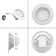 4" LED Ceiling Canless Recessed Lighting Kit with Adjustable Eyeball Dimmable Downlight (Set of 12)