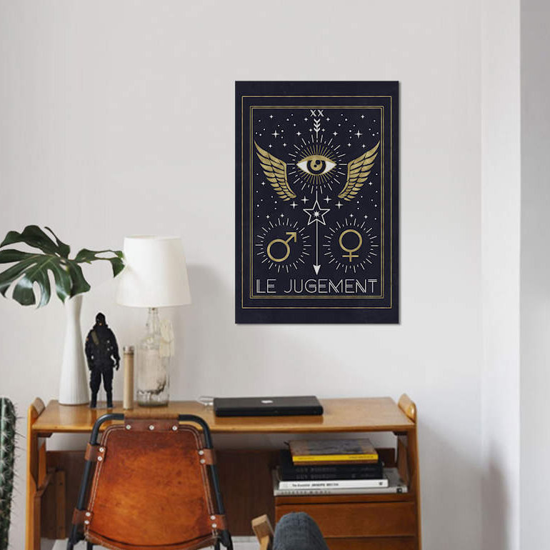 « le jugement », impression sur toile, H 40 po x l 26 po x P 1,5 po, Pas de tapis, Toile tendue