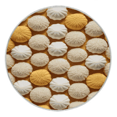  Tapis lavable à motif de desserts Rasgulla