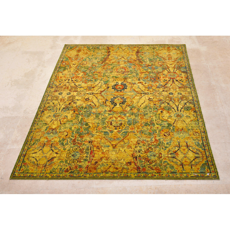 Tapis oriental vert Gaspard, Rectangle 12 pi x 15 pi