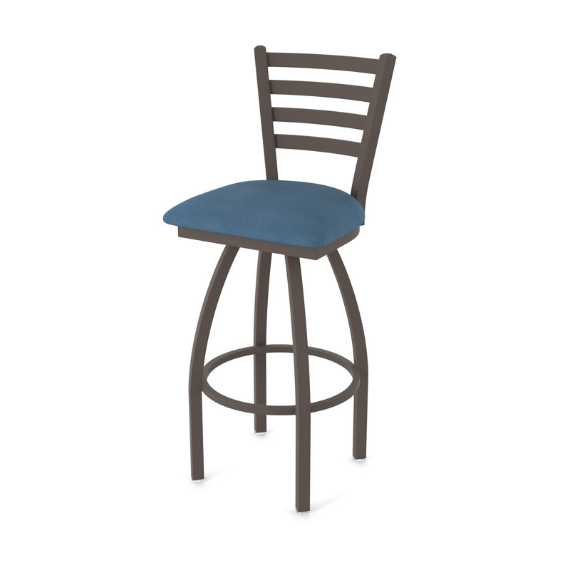 Jackie Swivel Stool, Bronze, Vinyl-Rein Bay, Extra Tall (36" Seat Height)