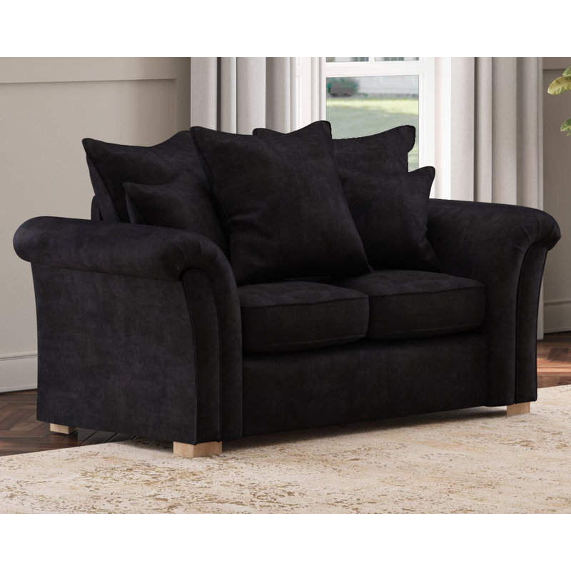Castleacre Two Seater, Scatter Back, Ebony