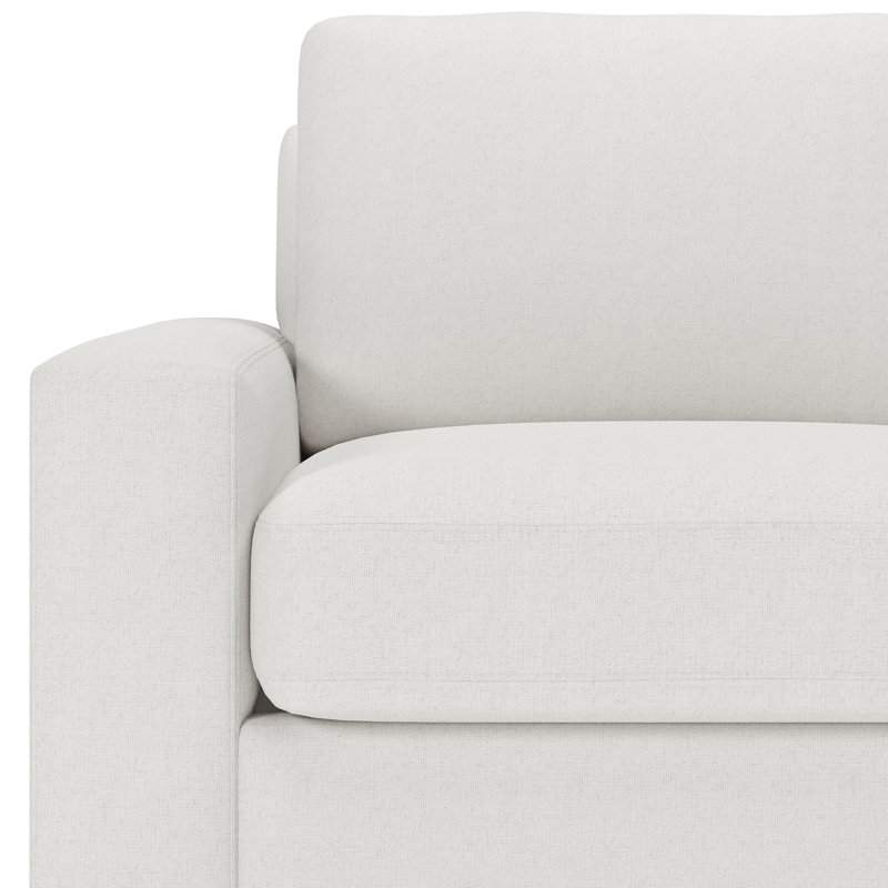 Chaise pivotante rembourrée Jonie, Natté Macarena beige